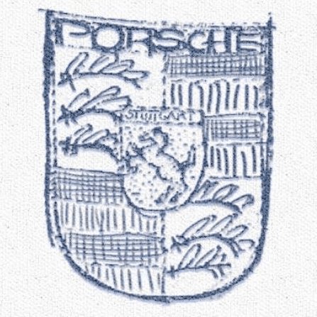 Esquisse de logo Porsche, 1952